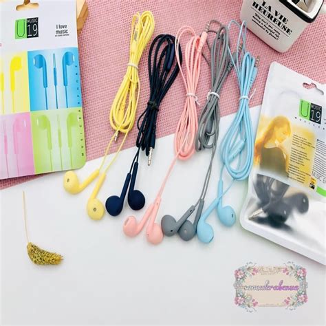 Jual Bm Headset Handsfree Earphone U Macaron Mate Color Hifi Extra