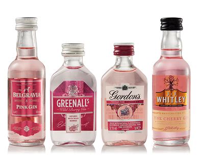 Pink Gin or Flavoured Gin Gift Pack 4 x 50ml - ALDI Australia