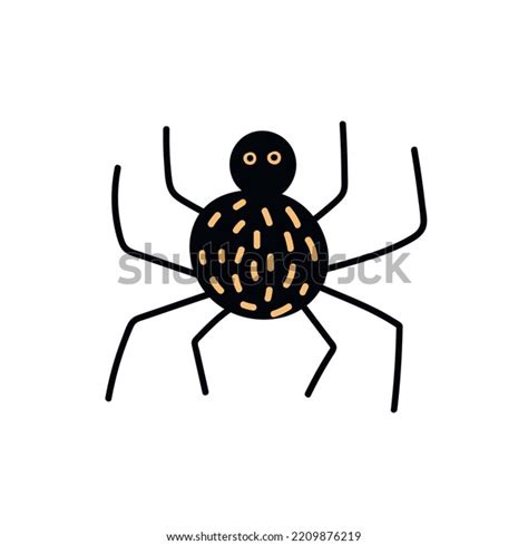 Vector Black Spider Clip Art Hand Stock Vector (Royalty Free ...