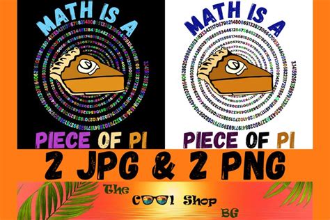 Math Is A Piece Of Pie Funny Math Pun, Cute Pi Day Png