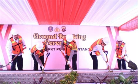 Kapolda Kaltim Hadiri Ceremony Ground Breaking Gedung SPKT D