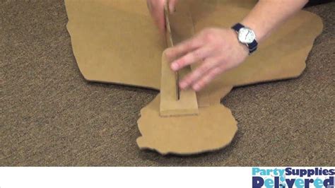 How to Put Together A Cardboard Standup - YouTube