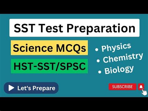 SST Science MCQs Part 4 SST Test Preparation Science MCQs YouTube