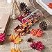 Whaline Pieces Artificial Autumn Maple Leaves Mixed Fall Colored