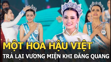 Một hoa hậu Việt trả lại Vương miện ngay sau khi đăng quang Ý Nhi bất