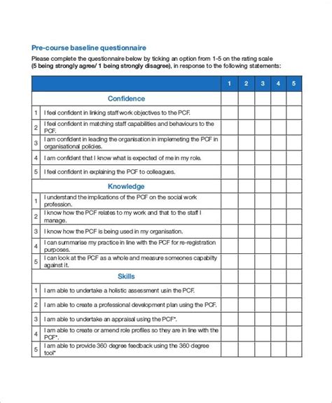 FREE 54 Questionnaire Samples In PDF MS Word Pages Questionnaire