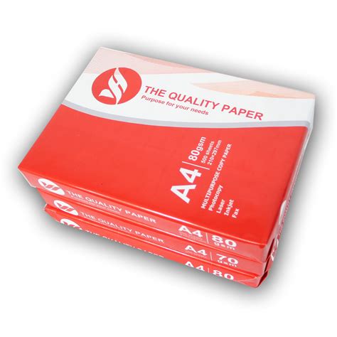 Wholesale A4 Double A Paper 80g 500 Sheets White Office Copier Paper