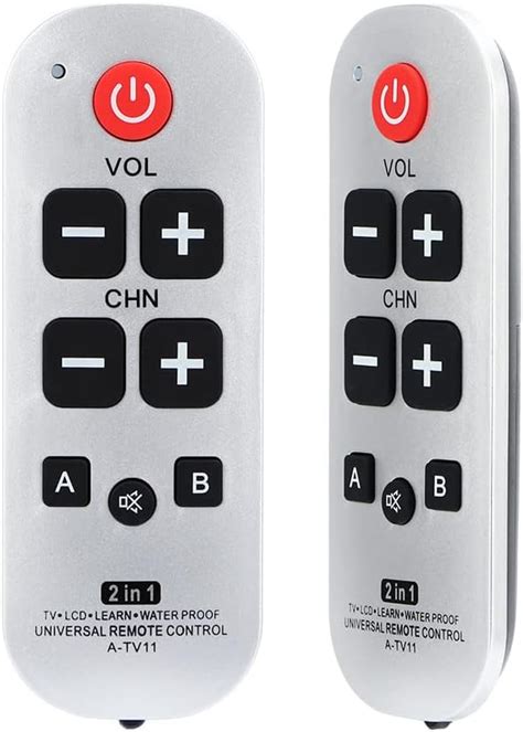 Alkia Big Button Tv Remote Control Seniors Elderly Universal Remote