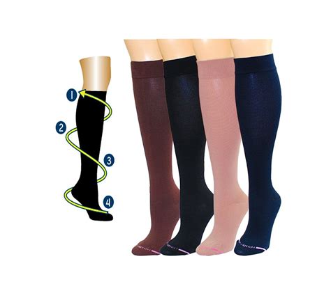 Dr Motion Graduated Compression Knee High Socks