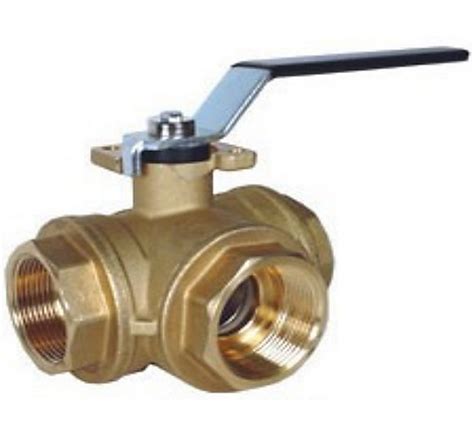 3 Way Brass Ball Valve L Port 1 1 4 400 Psi Wog 27 Bar