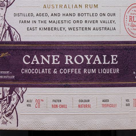 Cane Royale Liqueur Kimberley Cane Spirit Hoochery Distillery