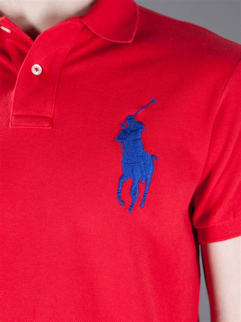 Polo Ralph Lauren Polo Shirt In Red For Men Lyst