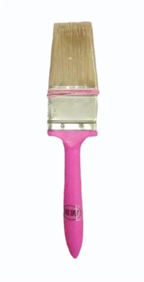 Plastic Inch Synthetic Wall Pink Paint Brush At Rs Piece In