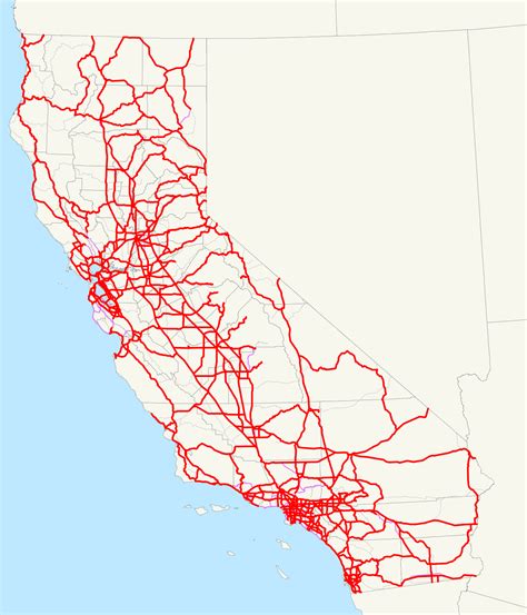 Map Of Southern California Freeway System - Printable Maps