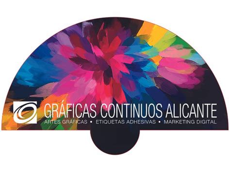 ABANICOS publicitarios con tu marca Gráficas Continuos Alicante