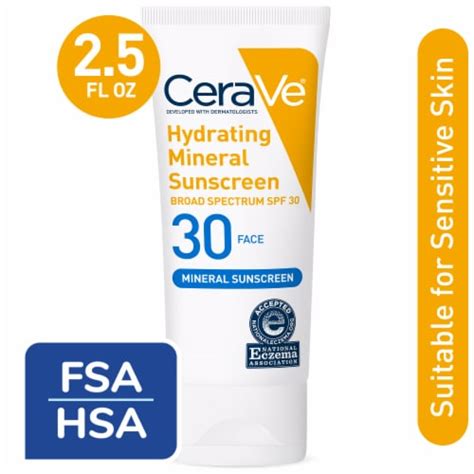 Cerave Hydrating Face Sunscreen Lotion With Spf Fl Oz Food Less