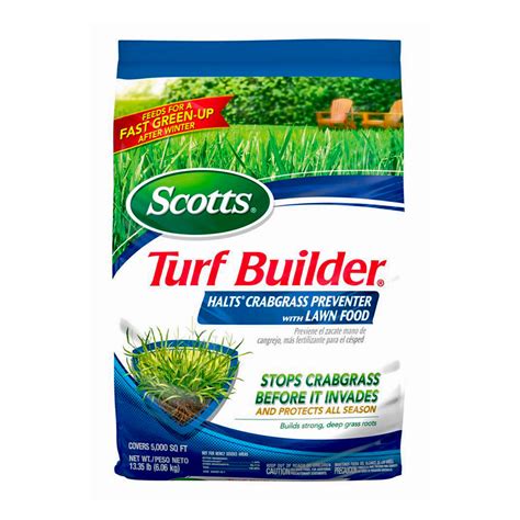 Scotts Halts Turf Builder Crabgrass Preventer With Lawn Food 5 000 Square Feet