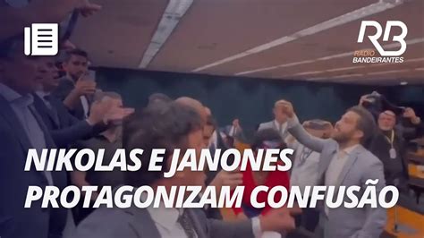 Confusão na Câmara Janones e Nikolas trocam ofensas Bandeirantes