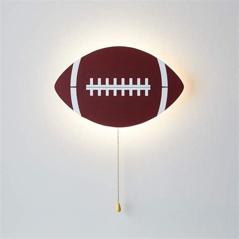 Lights4fun Inc American Football Battery Operated LED Bedroom Wall