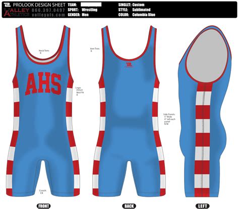 Wrestling Singlet Examples - Valley AFS