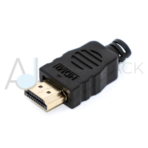 Разъём аудио-видео, штекер HDMI для пайки на кабель, 19pin, GOLD ...
