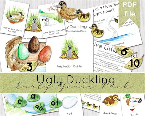 Ugly Duckling Traditional Tale Early Learning Resource Pack Ugly Duckling Story Digital Download