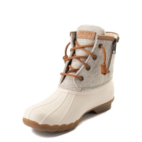 Womens Sperry Top Sider Saltwater Wool Boot Ivory Journeys