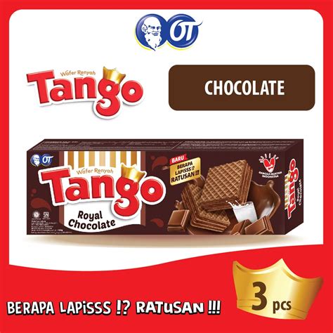 Jual Wafer Tango Royal Chocolate Gr Isi Pcs Shopee Indonesia