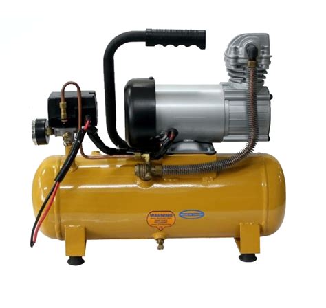 12 Volt Compressor With Yellow Tank