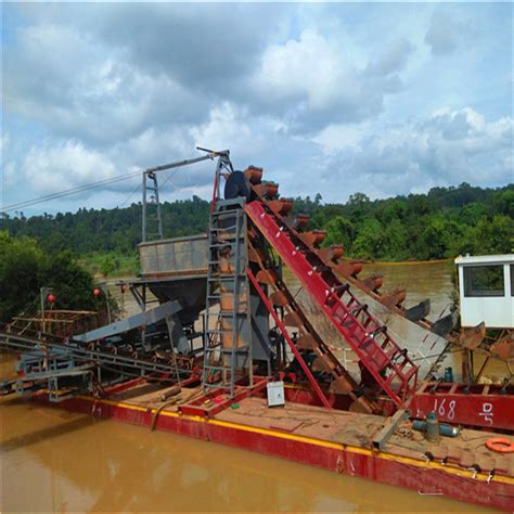 River Diamond Mining Dredge Equipment From China Bucket Chain Gold