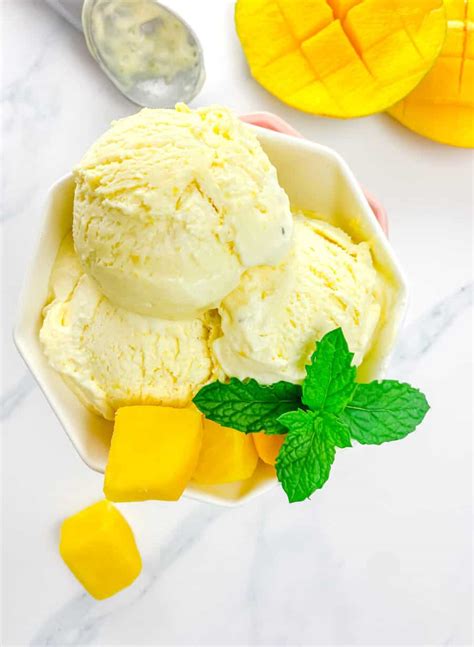 Easy Homemade Mango Ice Cream No Churn Kerri Ann S Kravings