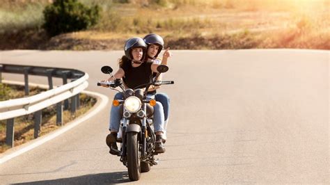 Premium Photo Lesbian Couple On A Motorcycle Road Trip