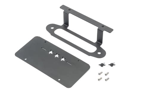 Maximus 3 Front License Plate Mounting Brackets For 13 18 Jeep Wrangler