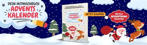 Mein Interaktiver Adventskalender für Jungen Mädchen Mitmachbuch ab