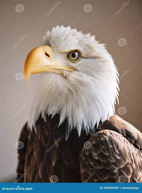 Majestic Bald Eagle Soars Wings Outstretched In A Graceful Flight