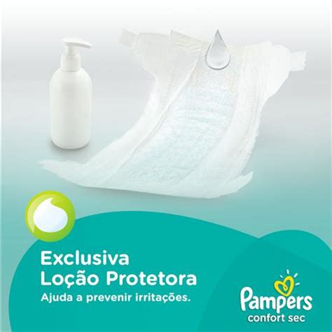 Fralda Pampers Confort Sec Tamanho P 28 Unidades Fraldas