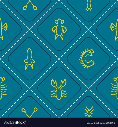 Seamless background with rongorongo glyphs Vector Image