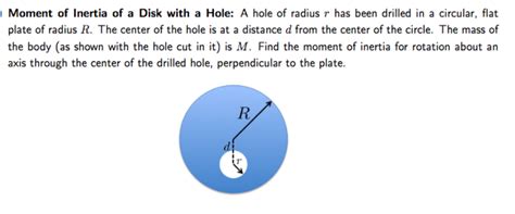 Moment of inertia of a circle - wodad