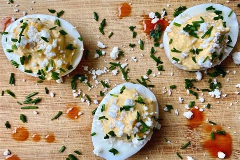 Buffalo Ranch Deviled Eggs Healthy Foodie Girl