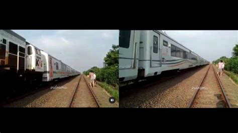 Viral Ulah Remaja Di Karawang Bahayakan Penumpang Kereta Api Saat