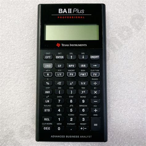 เครื่องคิดเลขการเงิน Texas Instruments Ba Ii Plus Professional