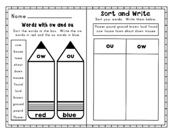 Second Grade Journeys Unit Differentiated Word Sort Activities