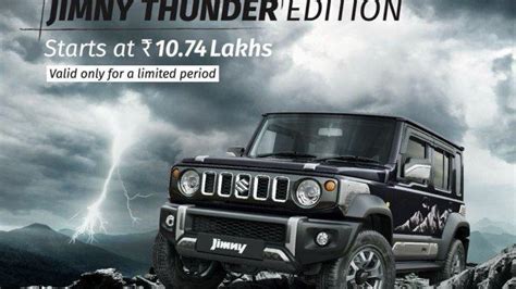 Jimny Thunder Edition Duluan Mengaspal Di India Harga Mulai Rp