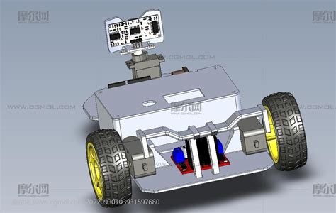 可编程玩具小车3D数模 机械工具模型下载 摩尔网CGMOL