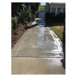 Sand Finish Concrete Driveway - Traditional - Landscape - Los Angeles ...