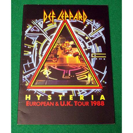 Def Leppard Hysteria UK/European Tour '88 Programme