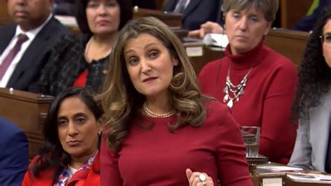 Finance Minister Chrystia Freeland Tables Fiscal Update Youtube