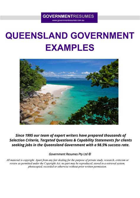 Qld Government Examples By 1300 Resume Issuu