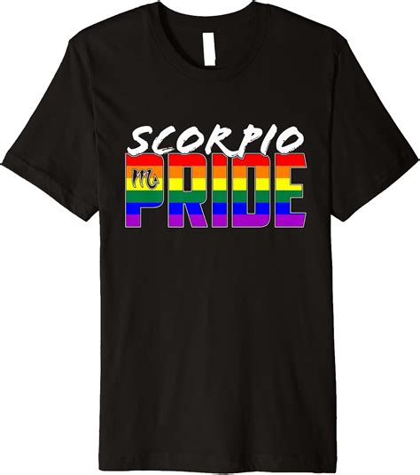 Lgbt Gay Scorpio Pride Flag Zodiac Sign Premium T Shirt