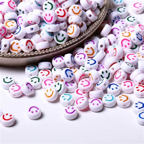 400 Pcs Of Smiley Face Beads Emoji Beads Colorful Beads For Etsy